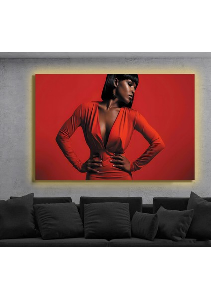 LED Işıklı Kanvas Tablo, 3D Dekoratif Baskılı Tablo Yapay Zeka Destekli Modern Tasarımlar 134