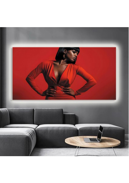 LED Işıklı Kanvas Tablo, 3D Dekoratif Baskılı Tablo Yapay Zeka Destekli Modern Tasarımlar 134