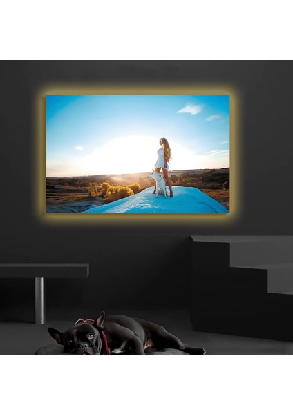 LED Işıklı Kanvas Tablo, 3D Dekoratif Baskılı Tablo Yapay Zeka Destekli Modern Tasarımlar 188