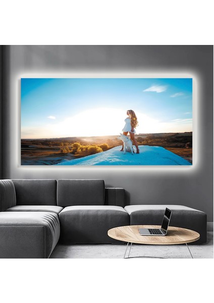 LED Işıklı Kanvas Tablo, 3D Dekoratif Baskılı Tablo Yapay Zeka Destekli Modern Tasarımlar 188