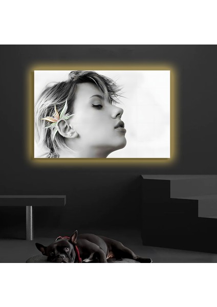 LED Işıklı Kanvas Tablo, 3D Dekoratif Baskılı Tablo Yapay Zeka Destekli Modern Tasarımlar 125