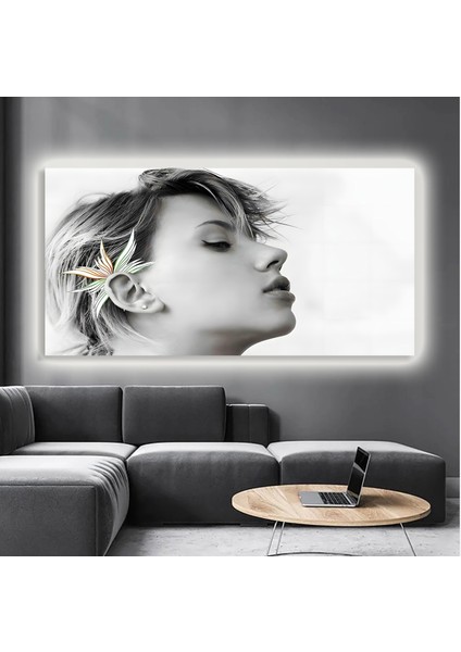 LED Işıklı Kanvas Tablo, 3D Dekoratif Baskılı Tablo Yapay Zeka Destekli Modern Tasarımlar 125