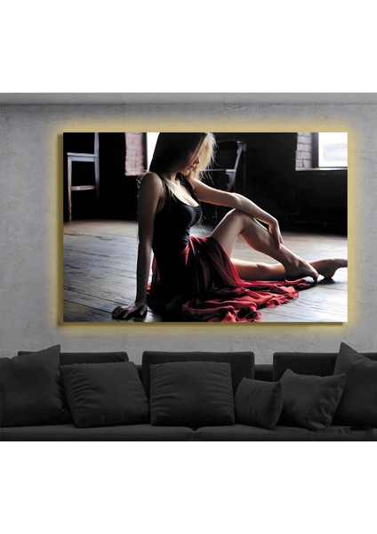 LED Işıklı Kanvas Tablo, 3D Dekoratif Baskılı Tablo Yapay Zeka Destekli Modern Tasarımlar 487