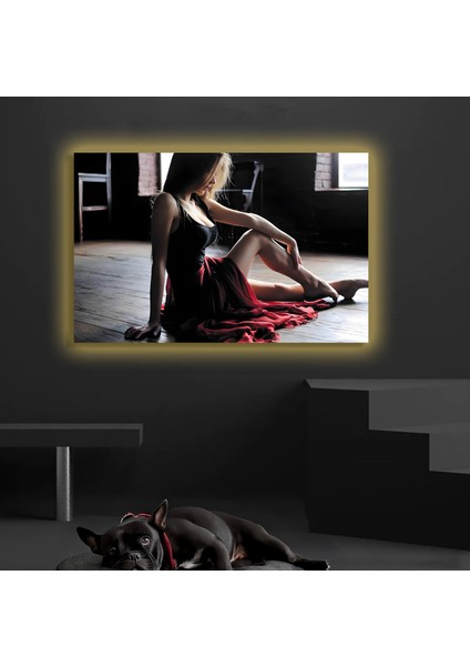 LED Işıklı Kanvas Tablo, 3D Dekoratif Baskılı Tablo Yapay Zeka Destekli Modern Tasarımlar 487