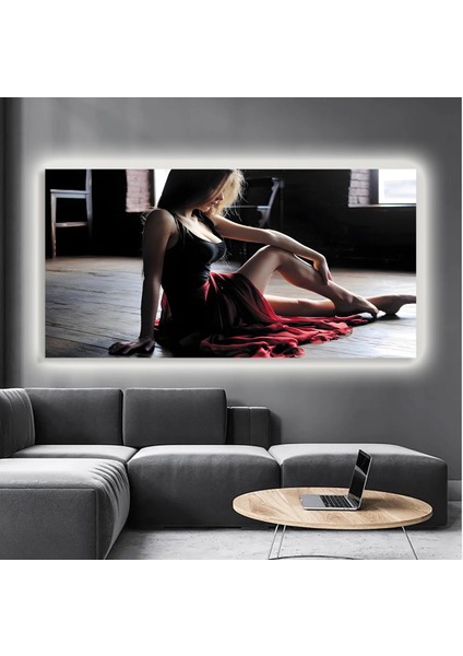 LED Işıklı Kanvas Tablo, 3D Dekoratif Baskılı Tablo Yapay Zeka Destekli Modern Tasarımlar 487