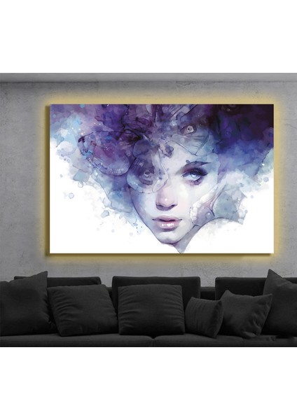 LED Işıklı Kanvas Tablo, 3D Dekoratif Baskılı Tablo Yapay Zeka Destekli Modern Tasarımlar 20