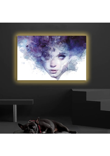 LED Işıklı Kanvas Tablo, 3D Dekoratif Baskılı Tablo Yapay Zeka Destekli Modern Tasarımlar 20