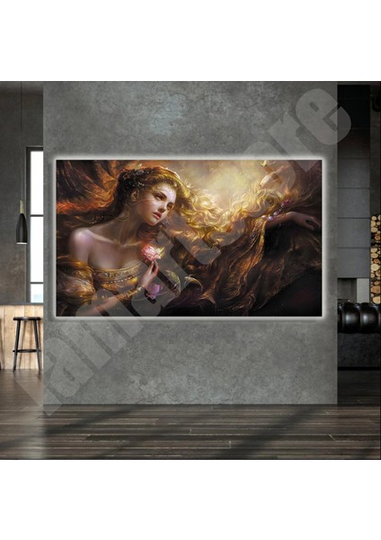 LED Işıklı Kanvas Tablo, 3D Dekoratif Baskılı Tablo Yapay Zeka Destekli Modern Tasarımlar 340