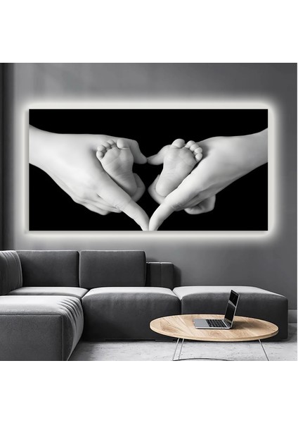 LED Işıklı Kanvas Tablo, 3D Dekoratif Baskılı Tablo Yapay Zeka Destekli Modern Tasarımlar 389