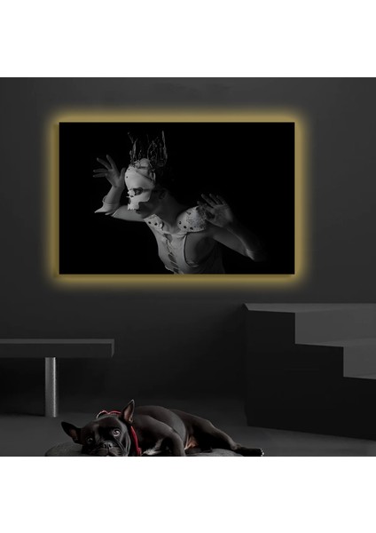 LED Işıklı Kanvas Tablo, 3D Dekoratif Baskılı Tablo Yapay Zeka Destekli Modern Tasarımlar 227