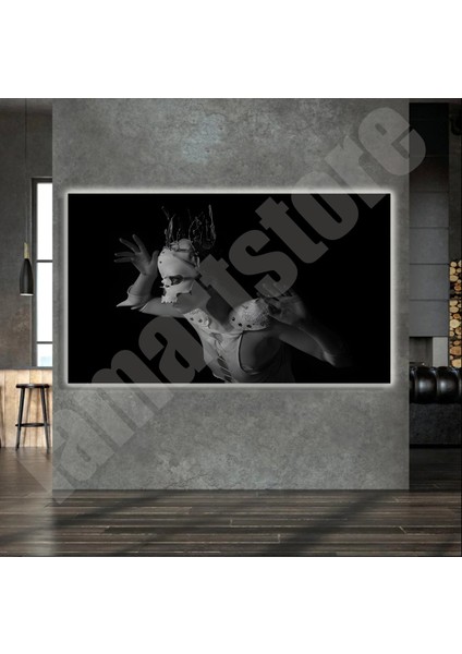LED Işıklı Kanvas Tablo, 3D Dekoratif Baskılı Tablo Yapay Zeka Destekli Modern Tasarımlar 227