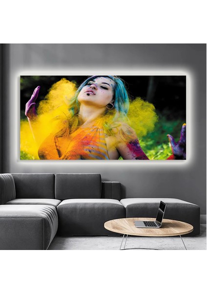 LED Işıklı Kanvas Tablo, 3D Dekoratif Baskılı Tablo Yapay Zeka Destekli Modern Tasarımlar 328