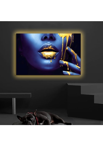 LED Işıklı Kanvas Tablo, 3D Dekoratif Baskılı Tablo Yapay Zeka Destekli Modern Tasarımlar 422