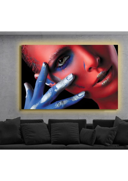 LED Işıklı Kanvas Tablo, 3D Dekoratif Baskılı Tablo Yapay Zeka Destekli Modern Tasarımlar 116