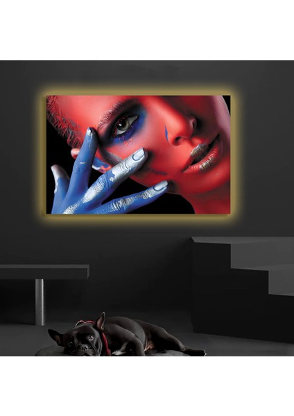 LED Işıklı Kanvas Tablo, 3D Dekoratif Baskılı Tablo Yapay Zeka Destekli Modern Tasarımlar 116