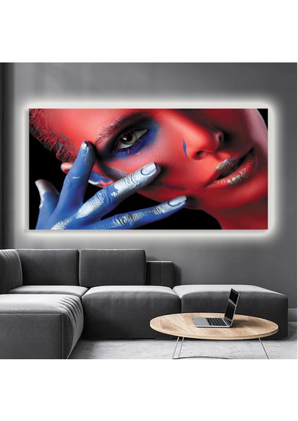LED Işıklı Kanvas Tablo, 3D Dekoratif Baskılı Tablo Yapay Zeka Destekli Modern Tasarımlar 116