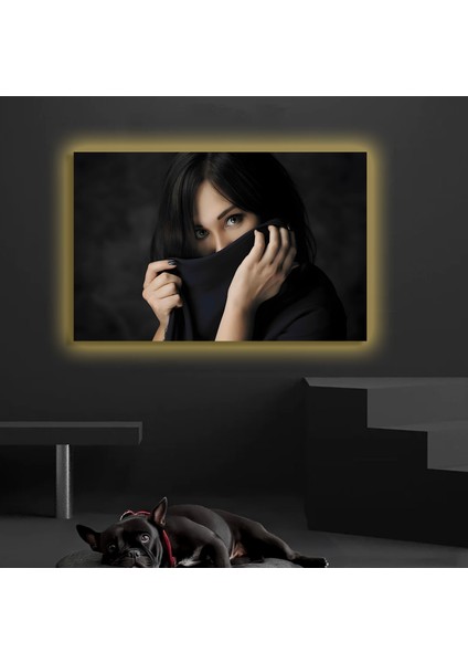 LED Işıklı Kanvas Tablo, 3D Dekoratif Baskılı Tablo Yapay Zeka Destekli Modern Tasarımlar 155
