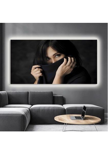 LED Işıklı Kanvas Tablo, 3D Dekoratif Baskılı Tablo Yapay Zeka Destekli Modern Tasarımlar 155
