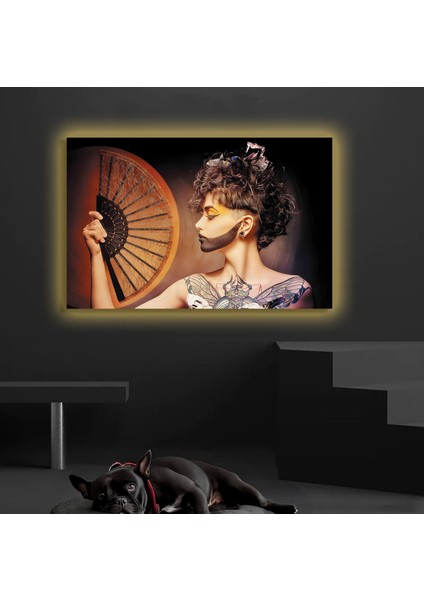 LED Işıklı Kanvas Tablo, 3D Dekoratif Baskılı Tablo Yapay Zeka Destekli Modern Tasarımlar 457