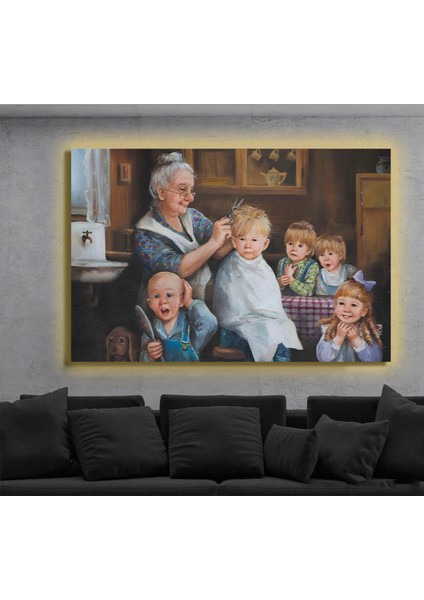 LED Işıklı Kanvas Tablo, 3D Dekoratif Baskılı Tablo Yapay Zeka Destekli Modern Tasarımlar 08