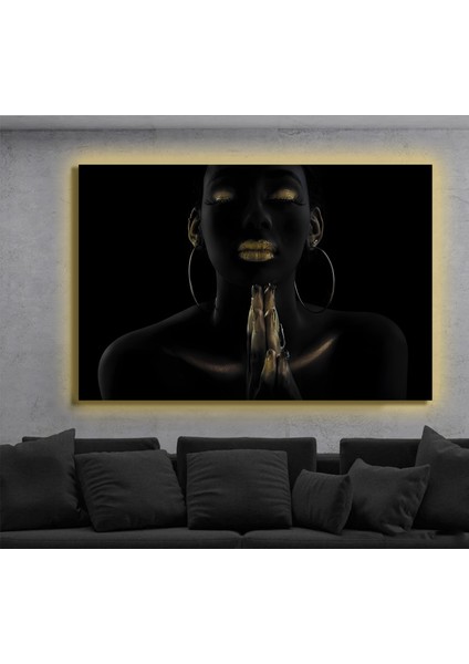 LED Işıklı Kanvas Tablo, 3D Dekoratif Baskılı Tablo Yapay Zeka Destekli Modern Tasarımlar 476