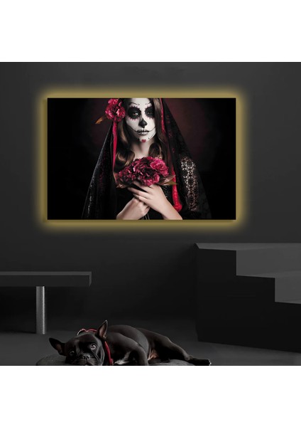 LED Işıklı Kanvas Tablo, 3D Dekoratif Baskılı Tablo Yapay Zeka Destekli Modern Tasarımlar 471