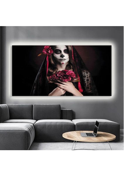 LED Işıklı Kanvas Tablo, 3D Dekoratif Baskılı Tablo Yapay Zeka Destekli Modern Tasarımlar 471