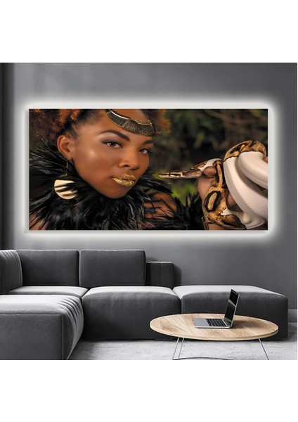 LED Işıklı Kanvas Tablo, 3D Dekoratif Baskılı Tablo Yapay Zeka Destekli Modern Tasarımlar 120