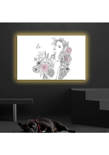 LED Işıklı Kanvas Tablo, 3D Dekoratif Baskılı Tablo Yapay Zeka Destekli Modern Tasarımlar 22