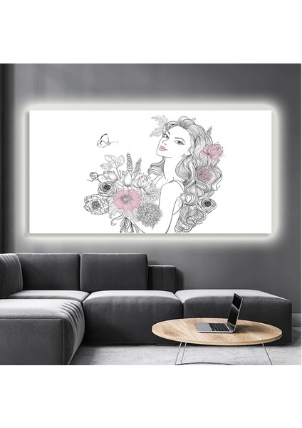 LED Işıklı Kanvas Tablo, 3D Dekoratif Baskılı Tablo Yapay Zeka Destekli Modern Tasarımlar 22