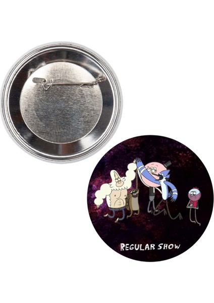 Regular Show Rozet Yuvarlak Broş Çanta Pano Yaka