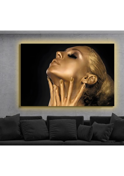 LED Işıklı Kanvas Tablo, 3D Dekoratif Baskılı Tablo Yapay Zeka Destekli Modern Tasarımlar 74