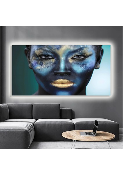 LED Işıklı Kanvas Tablo, 3D Dekoratif Baskılı Tablo Yapay Zeka Destekli Modern Tasarımlar 194