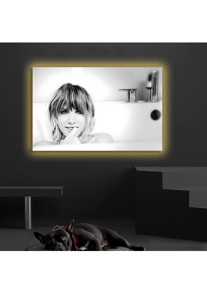 LED Işıklı Kanvas Tablo, 3D Dekoratif Baskılı Tablo Yapay Zeka Destekli Modern Tasarımlar 235