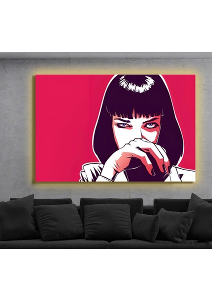 LED Işıklı Kanvas Tablo, 3D Dekoratif Baskılı Tablo Yapay Zeka Destekli Modern Tasarımlar 434