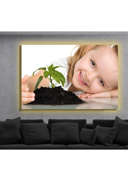 LED Işıklı Kanvas Tablo, 3D Dekoratif Baskılı Tablo Yapay Zeka Destekli Modern Tasarımlar 383