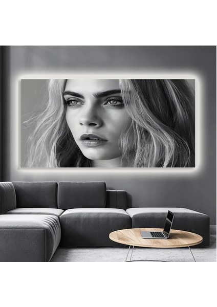 LED Işıklı Kanvas Tablo, 3D Dekoratif Baskılı Tablo Yapay Zeka Destekli Modern Tasarımlar 75 modelleri