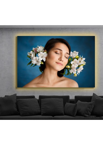 LED Işıklı Kanvas Tablo, 3D Dekoratif Baskılı Tablo Yapay Zeka Destekli Modern Tasarımlar 35