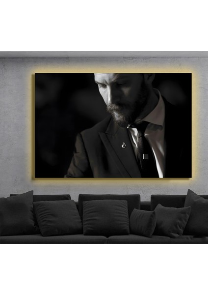 LED Işıklı Kanvas Tablo, 3D Dekoratif Baskılı Tablo Yapay Zeka Destekli Modern Tasarımlar 135