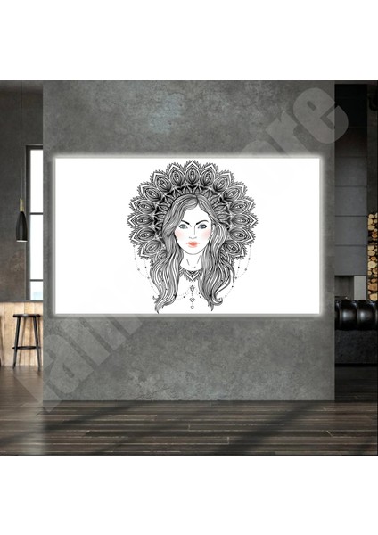 LED Işıklı Kanvas Tablo, 3D Dekoratif Baskılı Tablo Yapay Zeka Destekli Modern Tasarımlar 24