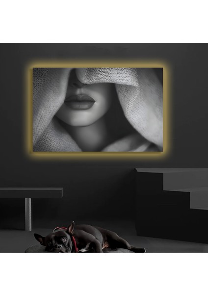 LED Işıklı Kanvas Tablo, 3D Dekoratif Baskılı Tablo Yapay Zeka Destekli Modern Tasarımlar 145