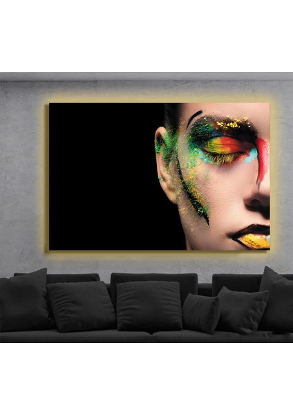 LED Işıklı Kanvas Tablo, 3D Dekoratif Baskılı Tablo Yapay Zeka Destekli Modern Tasarımlar 429