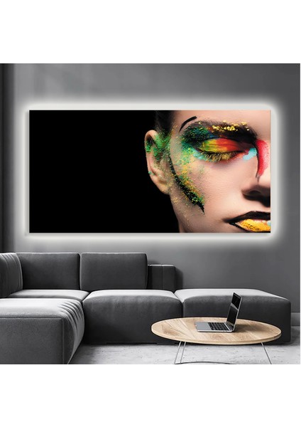 LED Işıklı Kanvas Tablo, 3D Dekoratif Baskılı Tablo Yapay Zeka Destekli Modern Tasarımlar 429