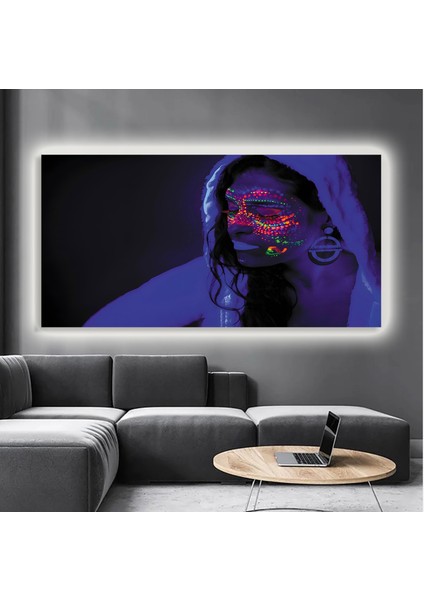 LED Işıklı Kanvas Tablo, 3D Dekoratif Baskılı Tablo Yapay Zeka Destekli Modern Tasarımlar 415