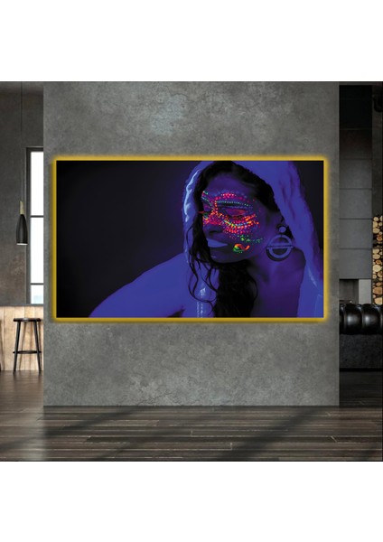LED Işıklı Kanvas Tablo, 3D Dekoratif Baskılı Tablo Yapay Zeka Destekli Modern Tasarımlar 415
