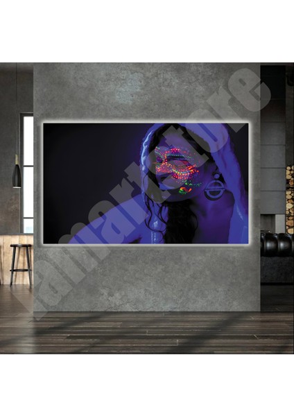 LED Işıklı Kanvas Tablo, 3D Dekoratif Baskılı Tablo Yapay Zeka Destekli Modern Tasarımlar 415