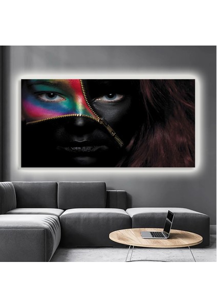 LED Işıklı Kanvas Tablo, 3D Dekoratif Baskılı Tablo Yapay Zeka Destekli Modern Tasarımlar 468