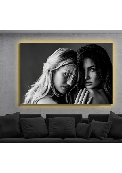 LED Işıklı Kanvas Tablo, 3D Dekoratif Baskılı Tablo Yapay Zeka Destekli Modern Tasarımlar 73