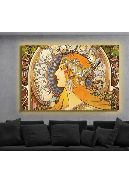 LED Işıklı Kanvas Tablo, 3D Dekoratif Baskılı Tablo Yapay Zeka Destekli Modern Tasarımlar 160