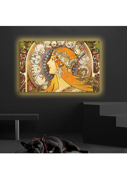 LED Işıklı Kanvas Tablo, 3D Dekoratif Baskılı Tablo Yapay Zeka Destekli Modern Tasarımlar 160